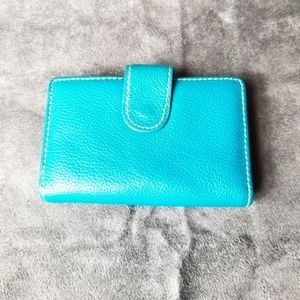 Mundi Genuine Leather Multi Card Slot Paper Change Pocket Bifold Wallet NWOT